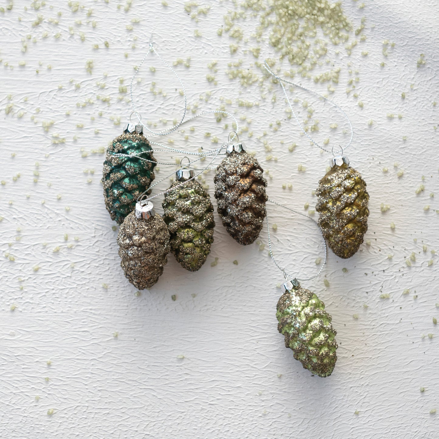Glass Pinecone Ornament