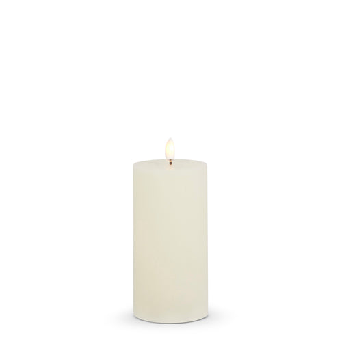 3" X 6" Ivory Pillar Candle ~ Battery