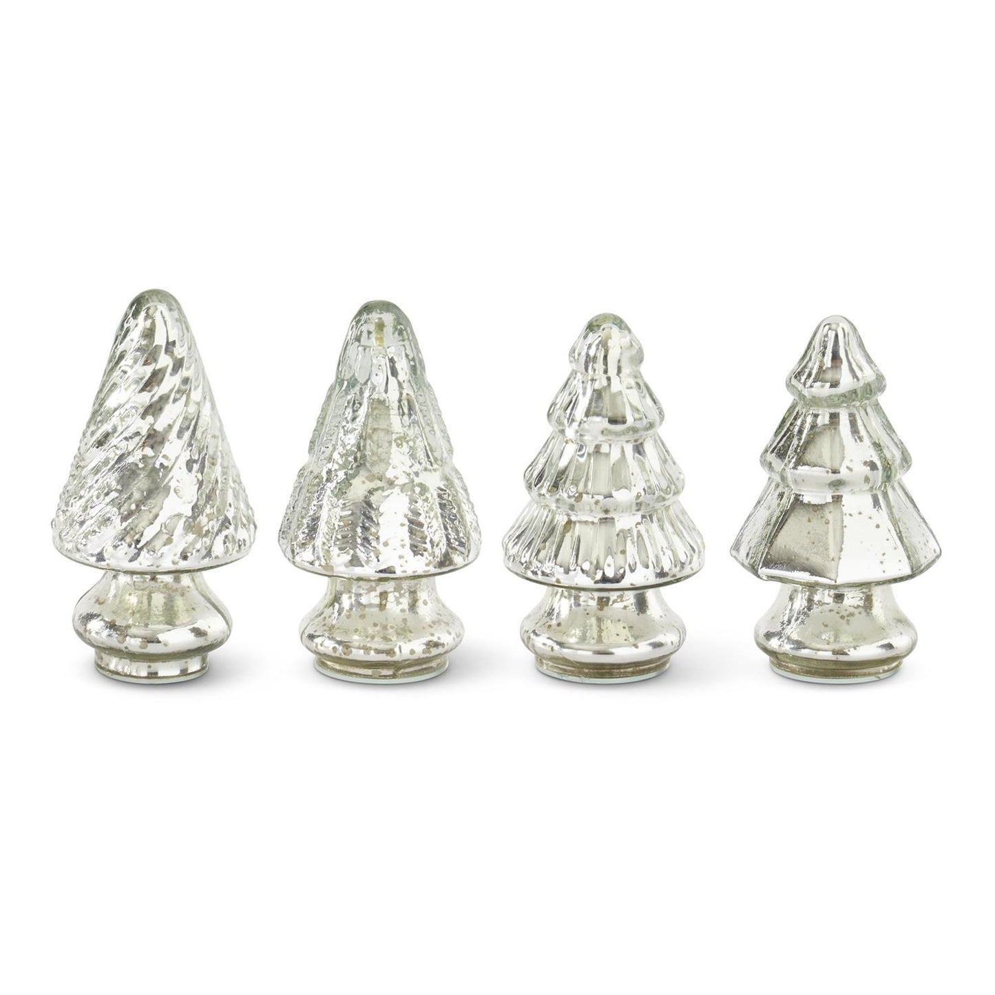 MINI SILVER MERCURY GLASS CHRISTMAS TREE