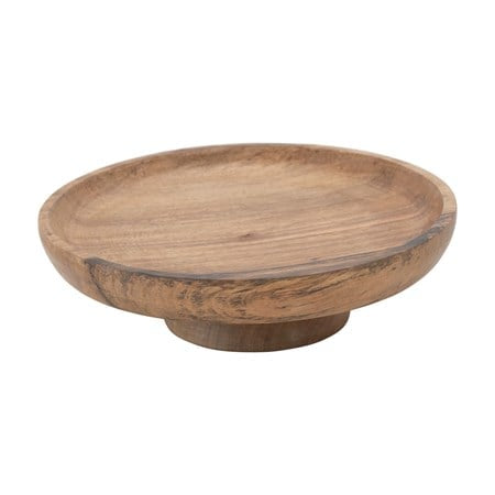 Mango Wood Footed Bowl or Cake Stand