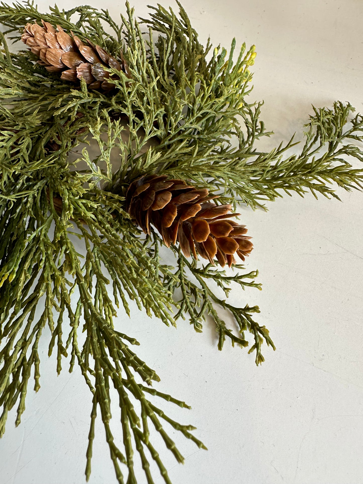 Alpine Cedar Candle Ring Wreath