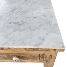 Kitchen Island with Marble Top
