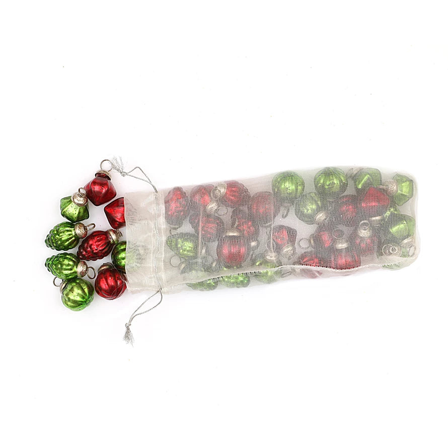Mercury Glass Ornaments in Bag