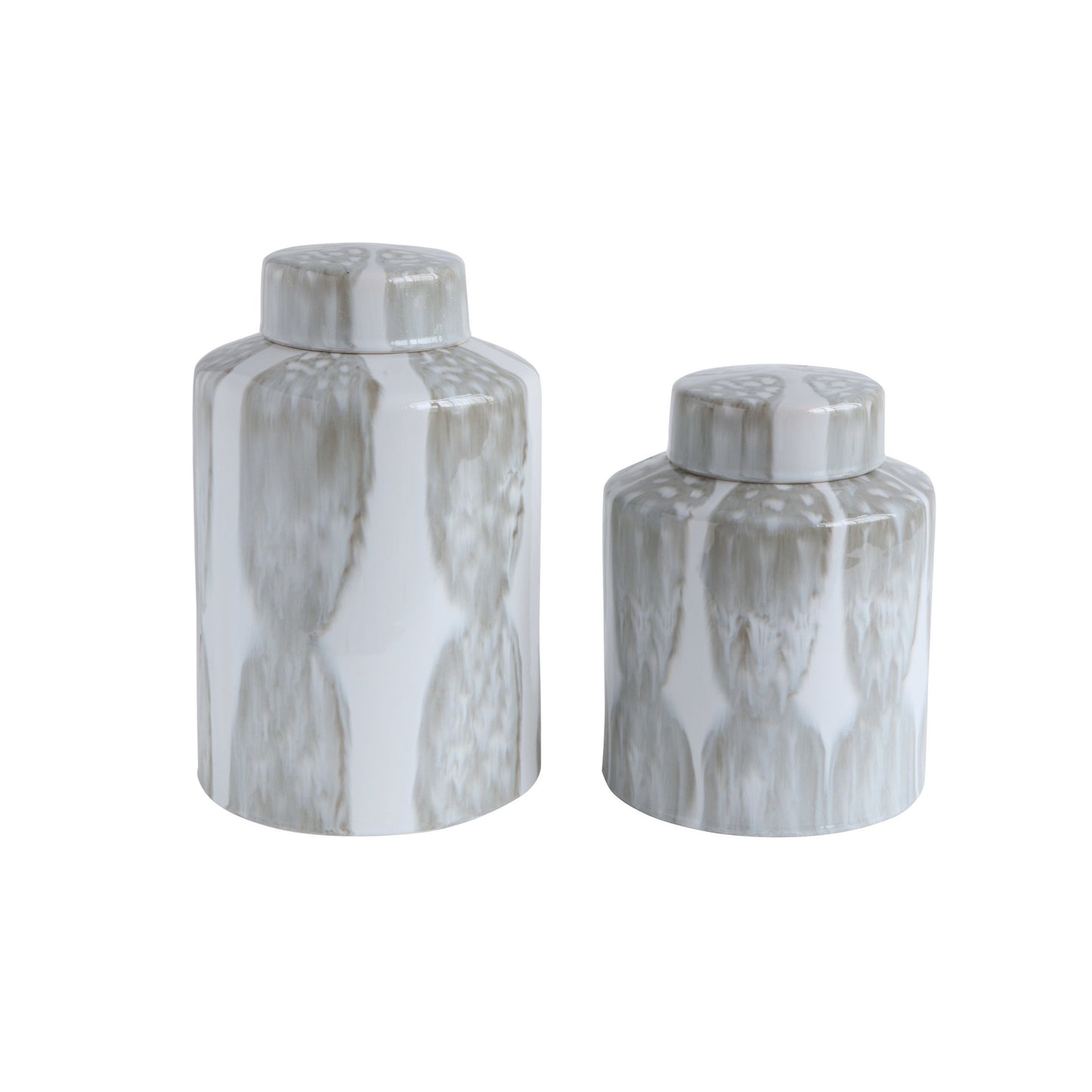 Decorative Stoneware Ginger Jar - Small