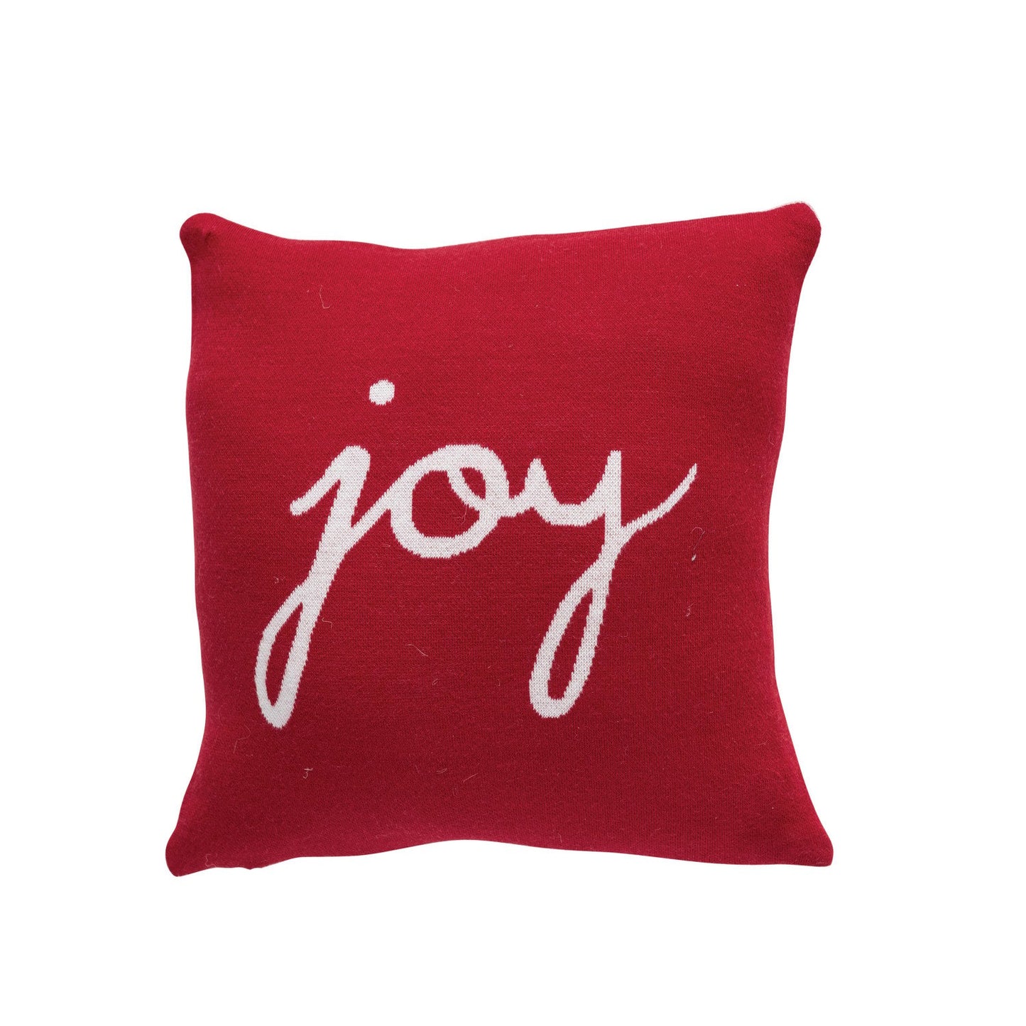 Two-Sided Pillow "Joy", Red & White