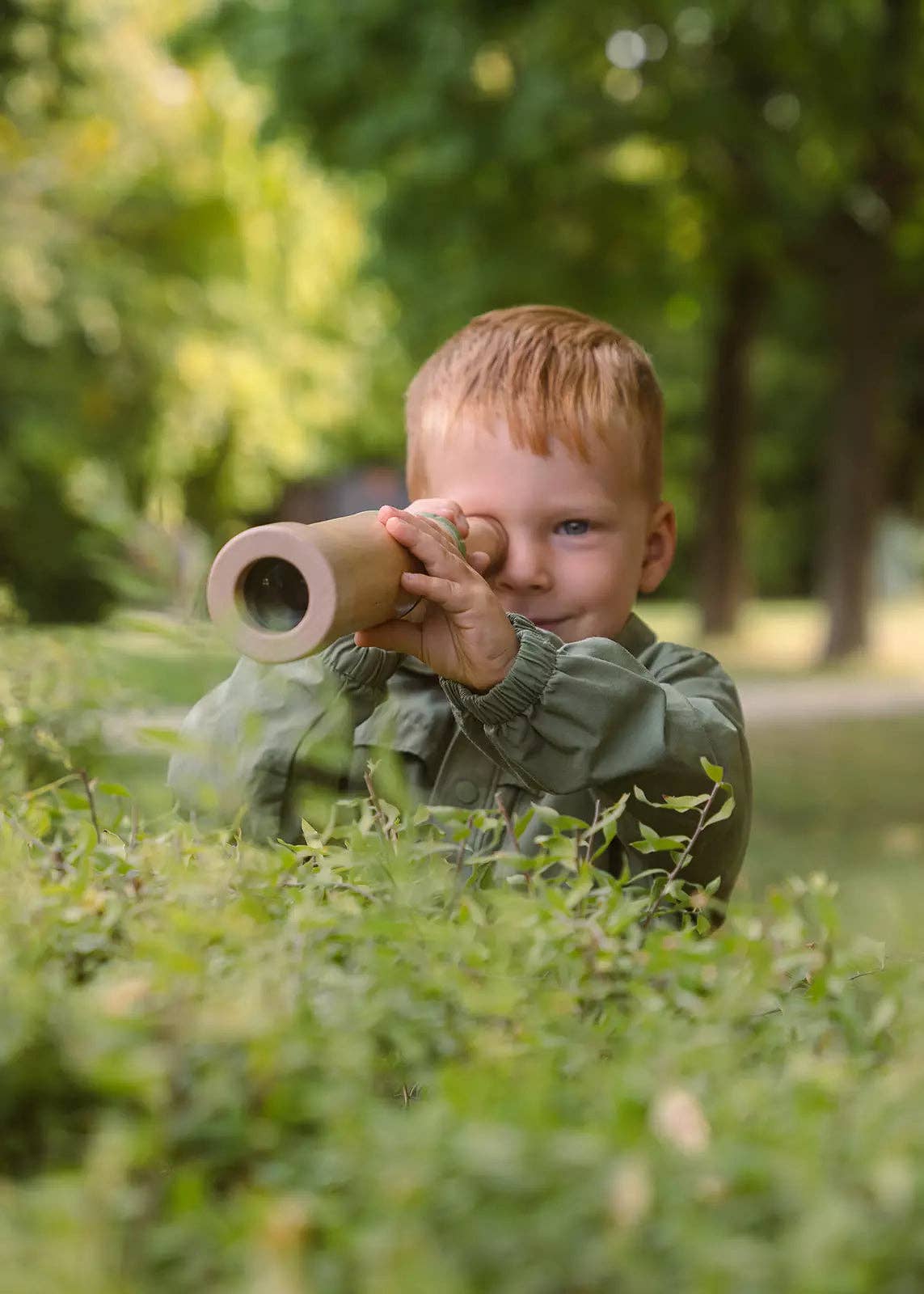 Wooden Handheld Telescope – 20x Zoom