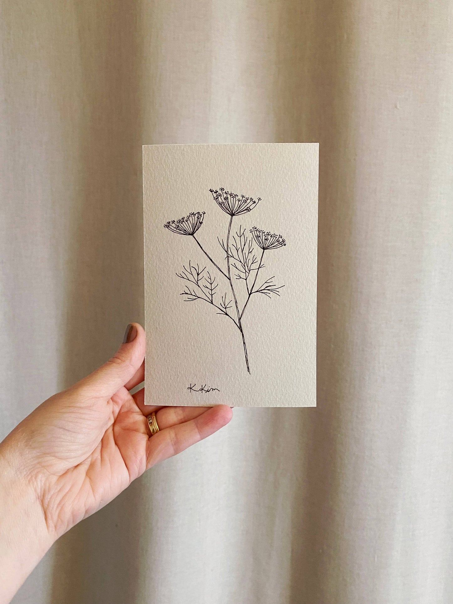 LES FLEURS II - Art Print 4x6(unframed)