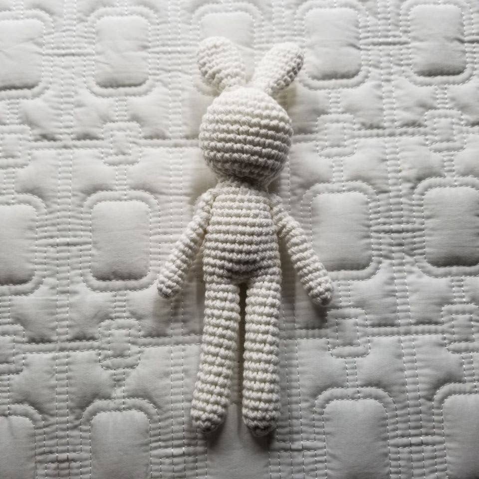 Baby Toy Knitted Bunny Rattle