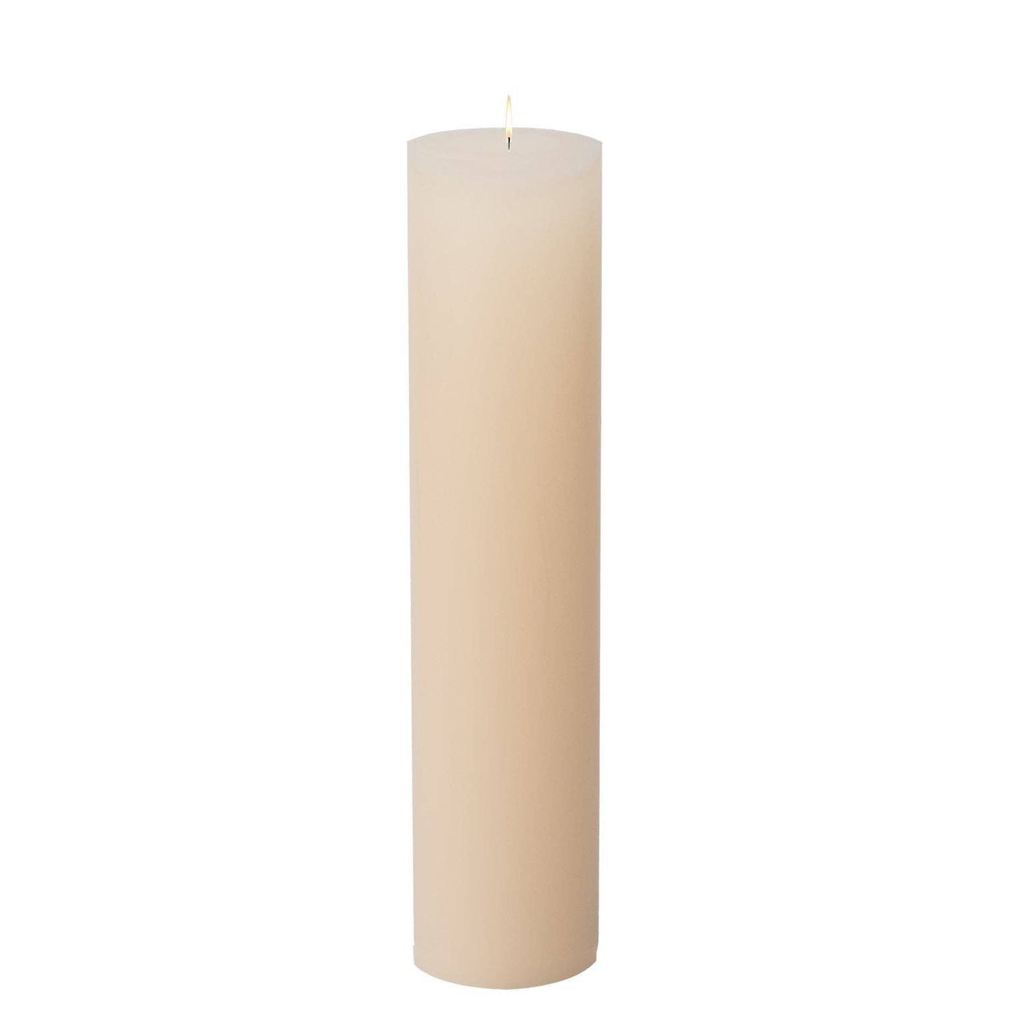 Ivory Pillar Candles: 4x6