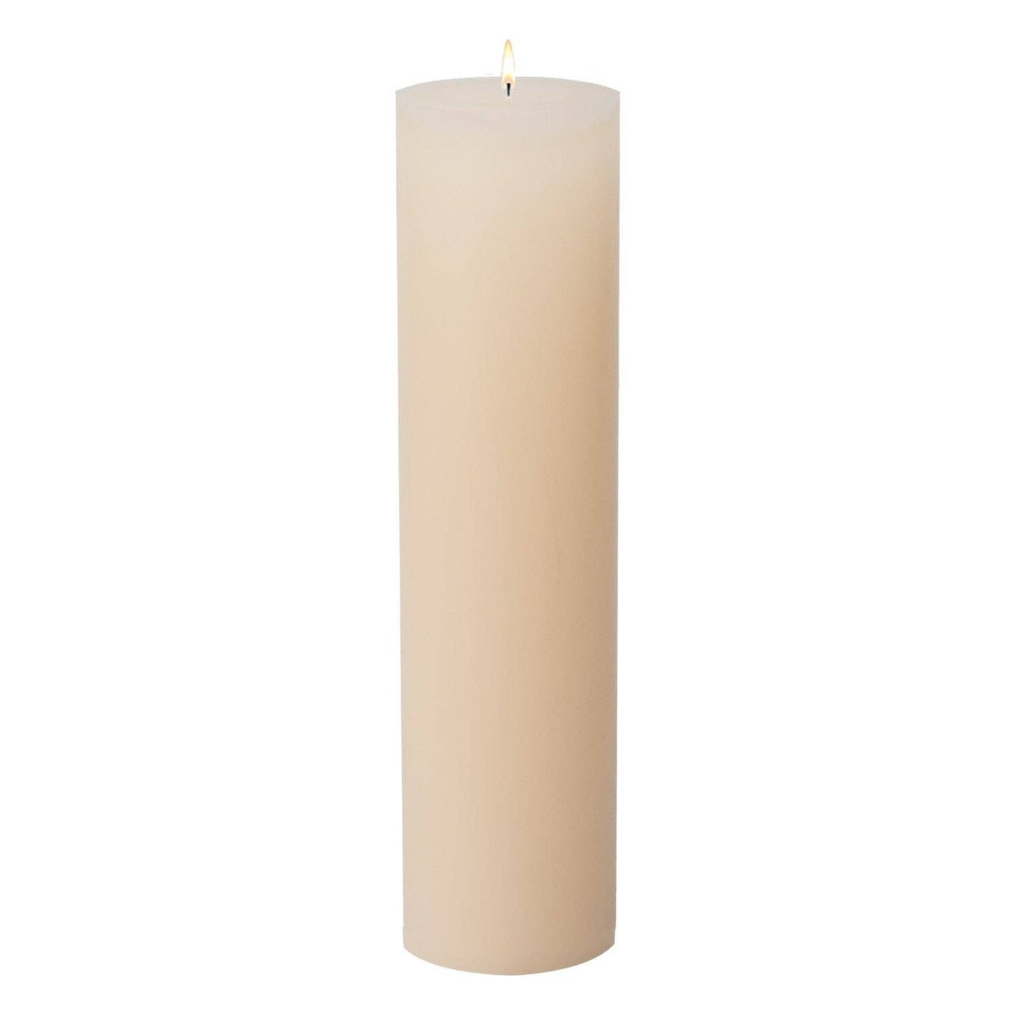 Ivory Pillar Candles: 4x6