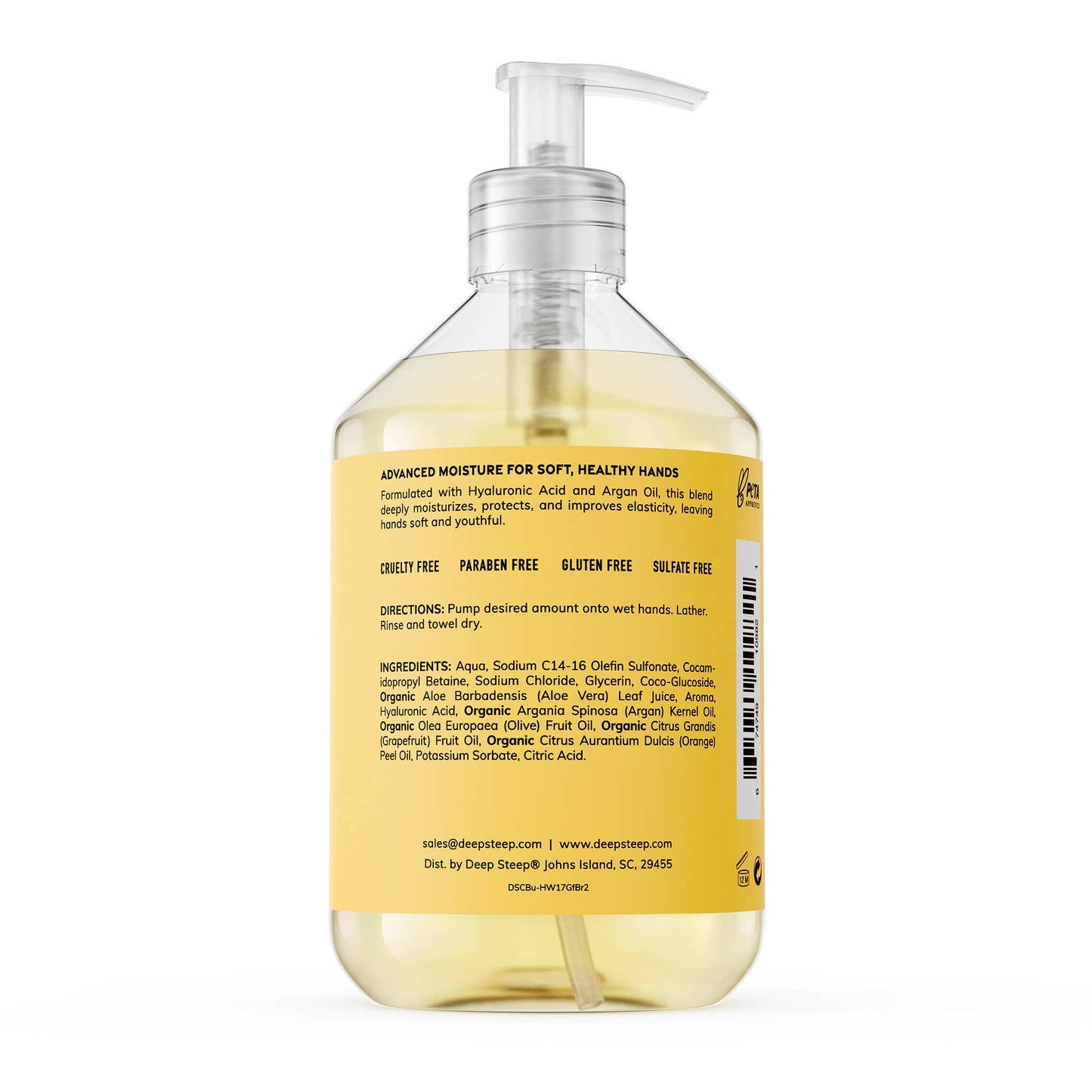 Argan Oil Liquid Hand Wash - Grapefruit Bergamot 17.6oz