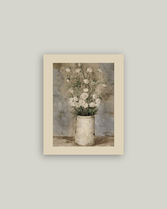 Long Stem Roses Antique Artist Board