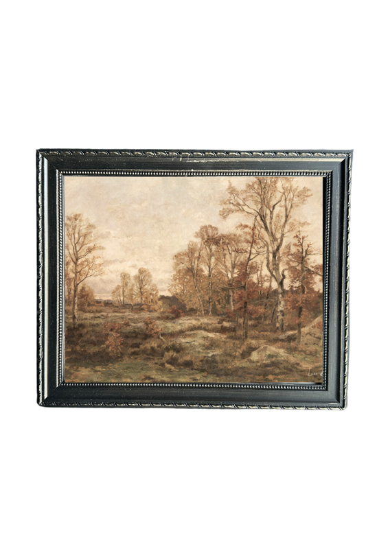 Fall Landscape | French Country Black Framed Art: 5 x 7