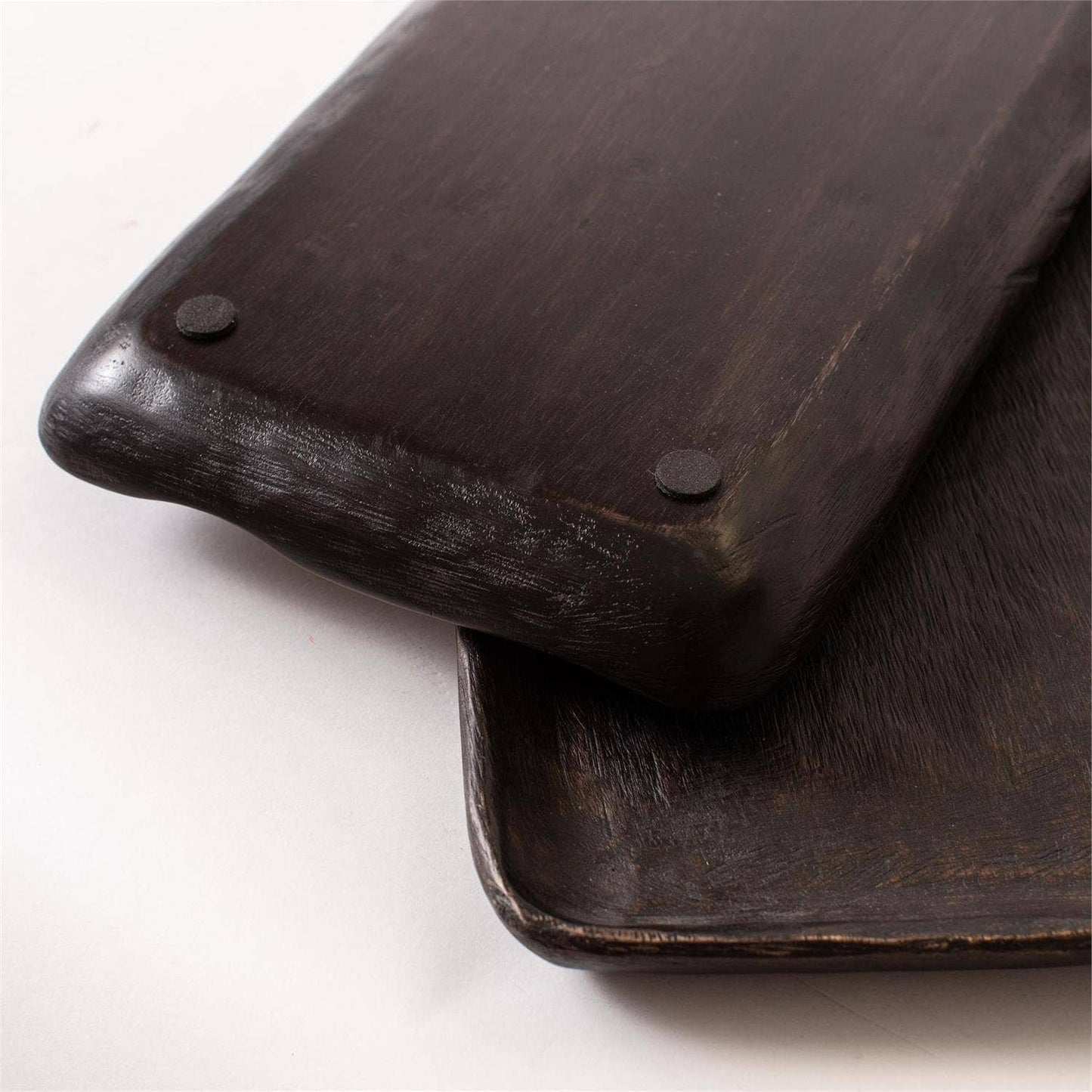 Artisanal Dark Wood Tray
