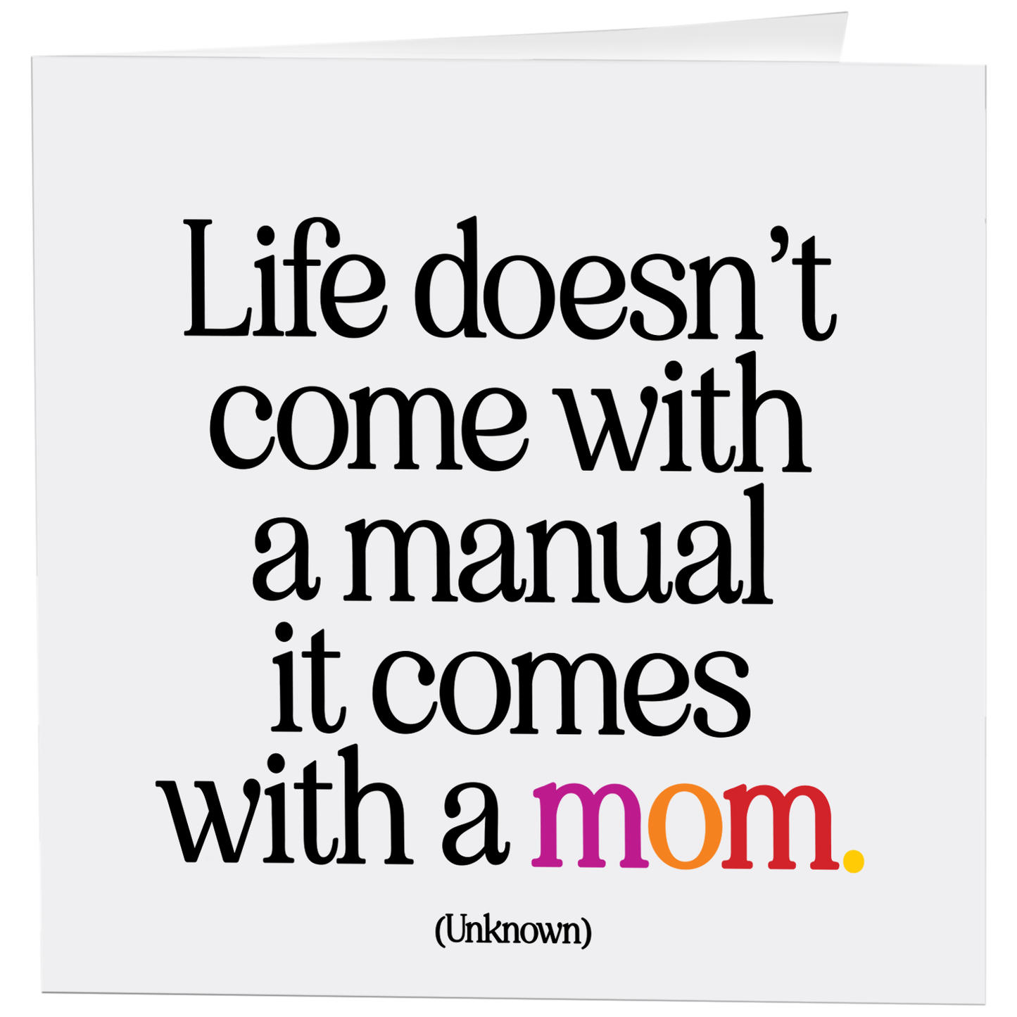 Cards - D355 - Manual Mom (Unknown)