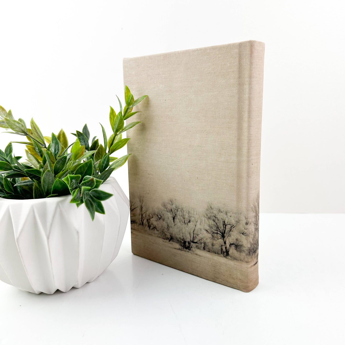 Wrapped Decorative Book with Tree.