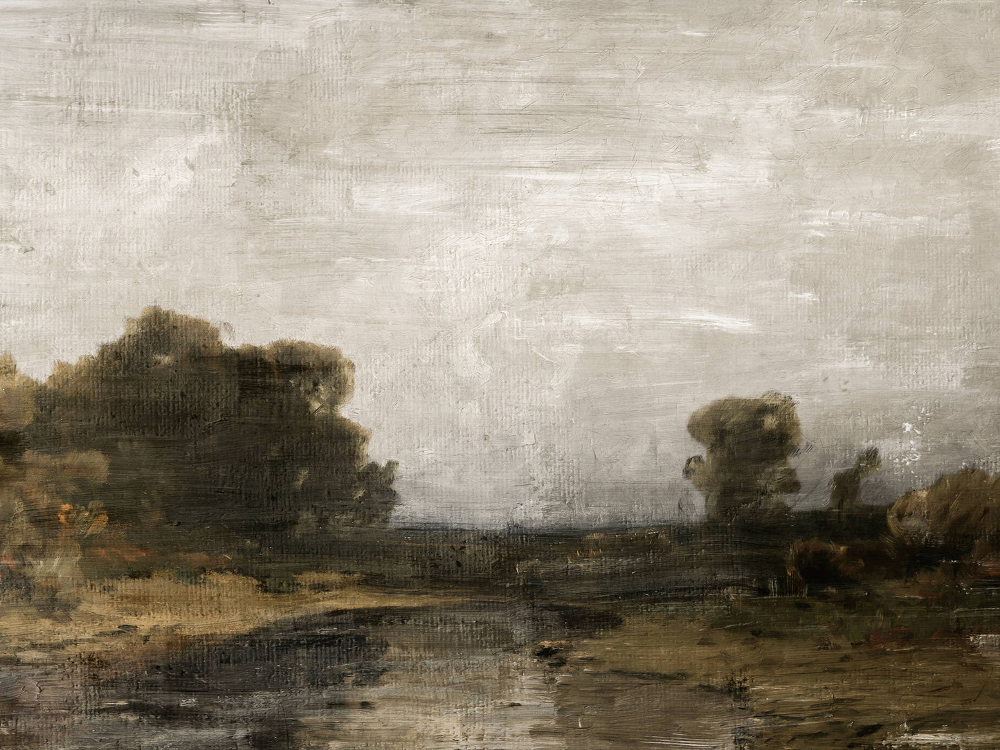 Gray Skies Vintage Art Print: 8x10in
