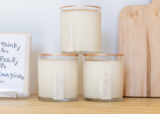 9 oz Candle with Copper Rim - Olive Scent