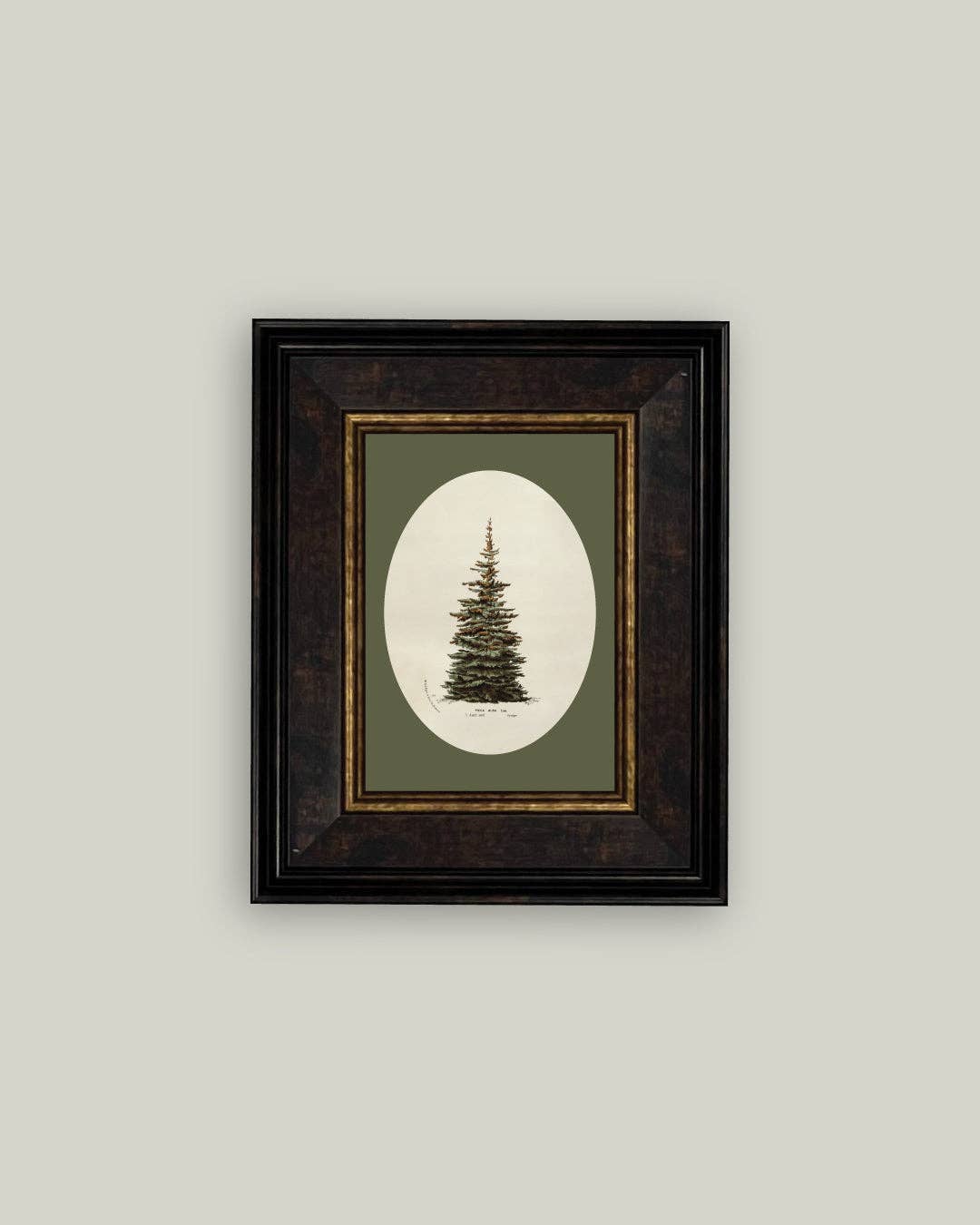Oval Matte Tree: 7x9