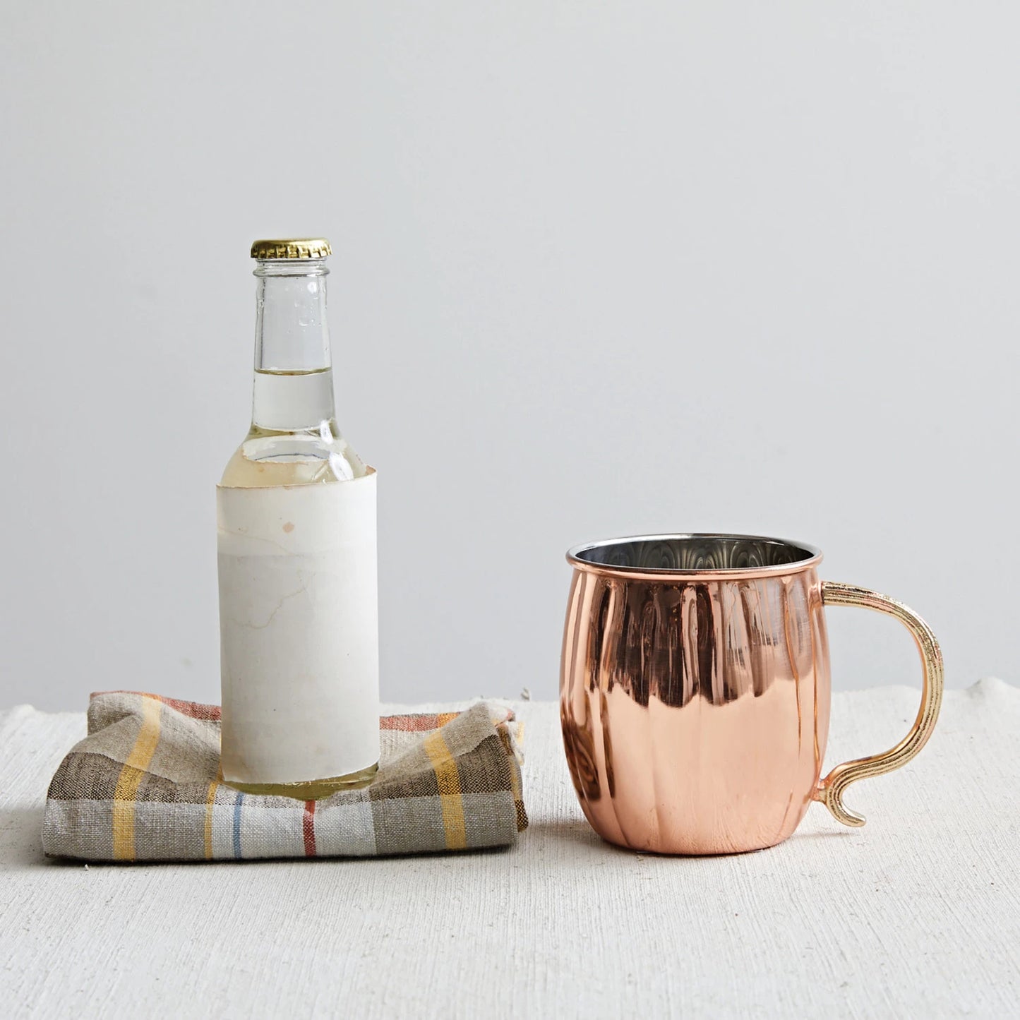 Metal Pumpkin Mule Mug, Copper Finish