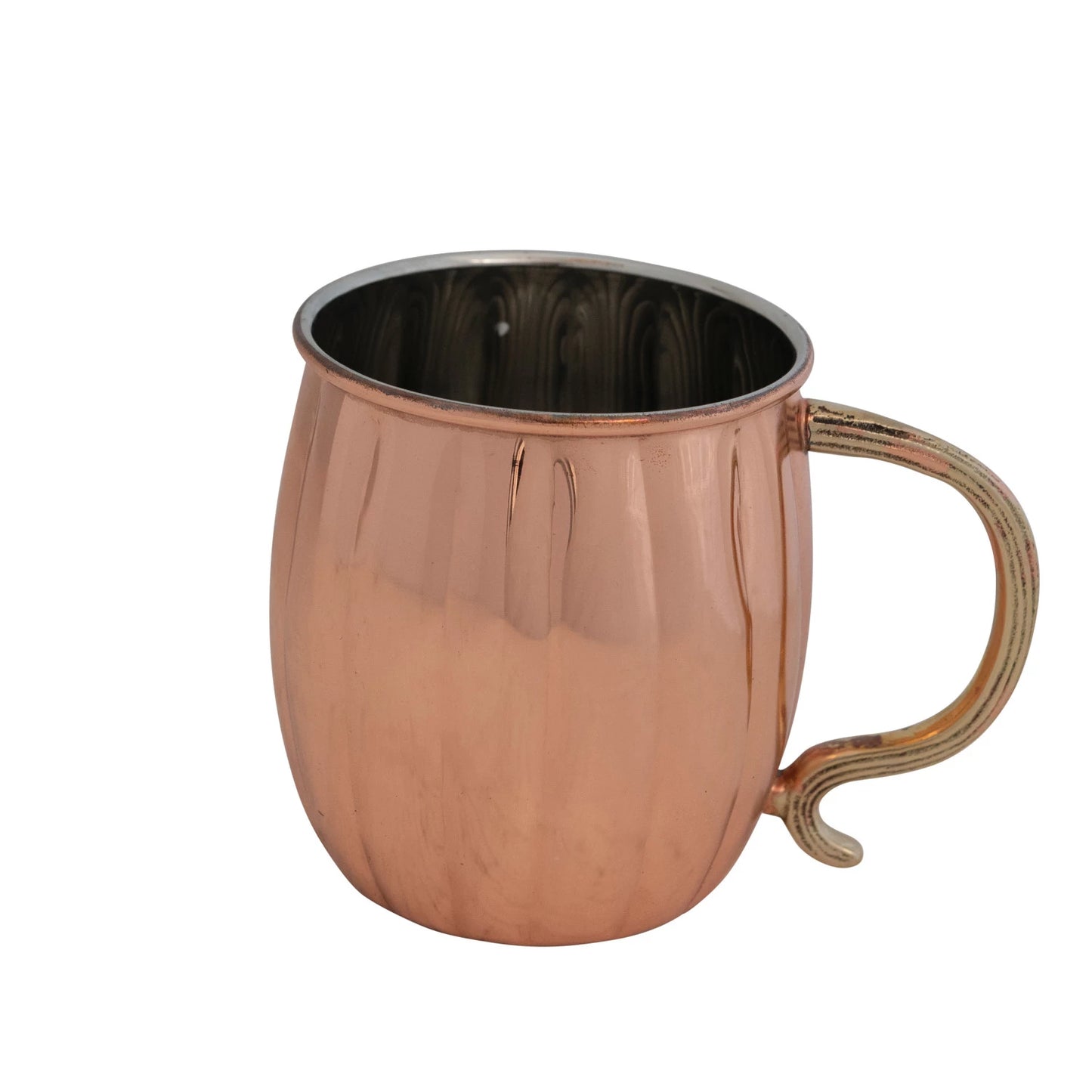 Metal Pumpkin Mule Mug, Copper Finish