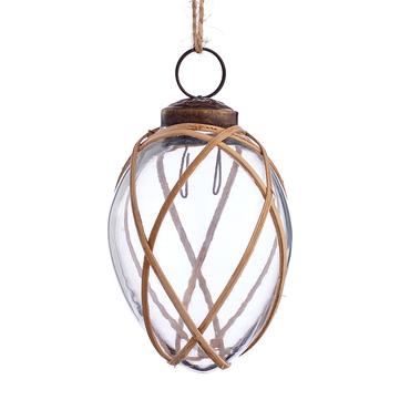 Glass Rattan Ornament