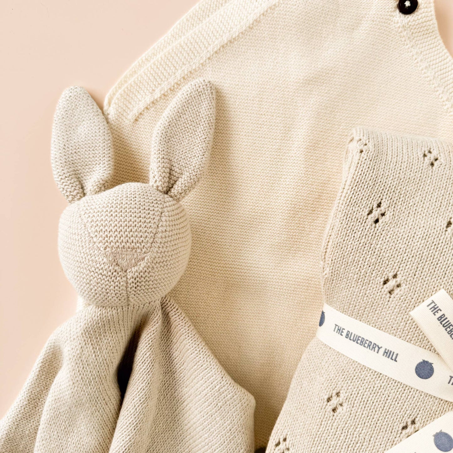 Baby Heirloom Pique Blanket Birch Organic Cotton