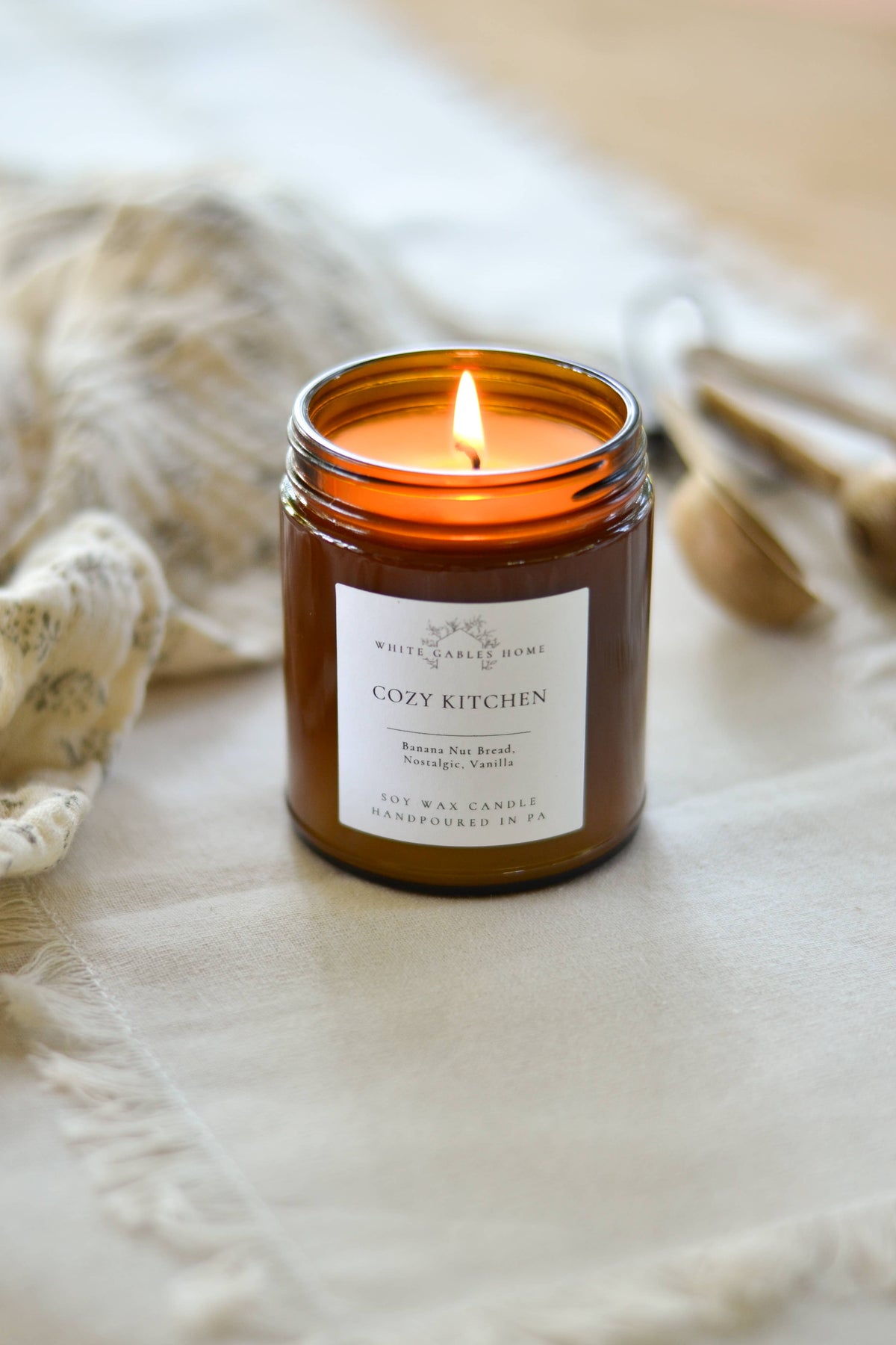 Cozy Kitchen Handpoured 8 oz. Soy Candle | Made in USA