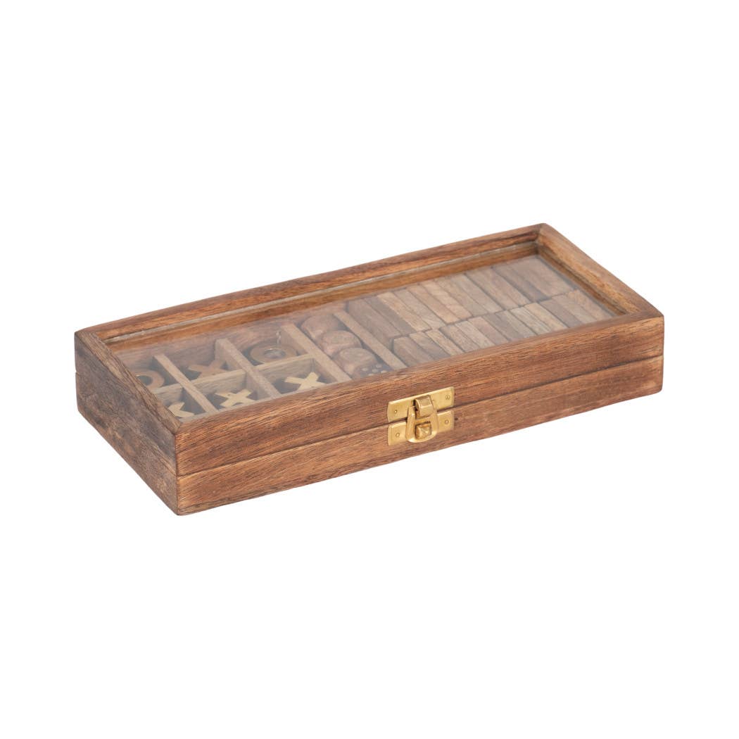 Wooden Elegant Casual Table Game Box