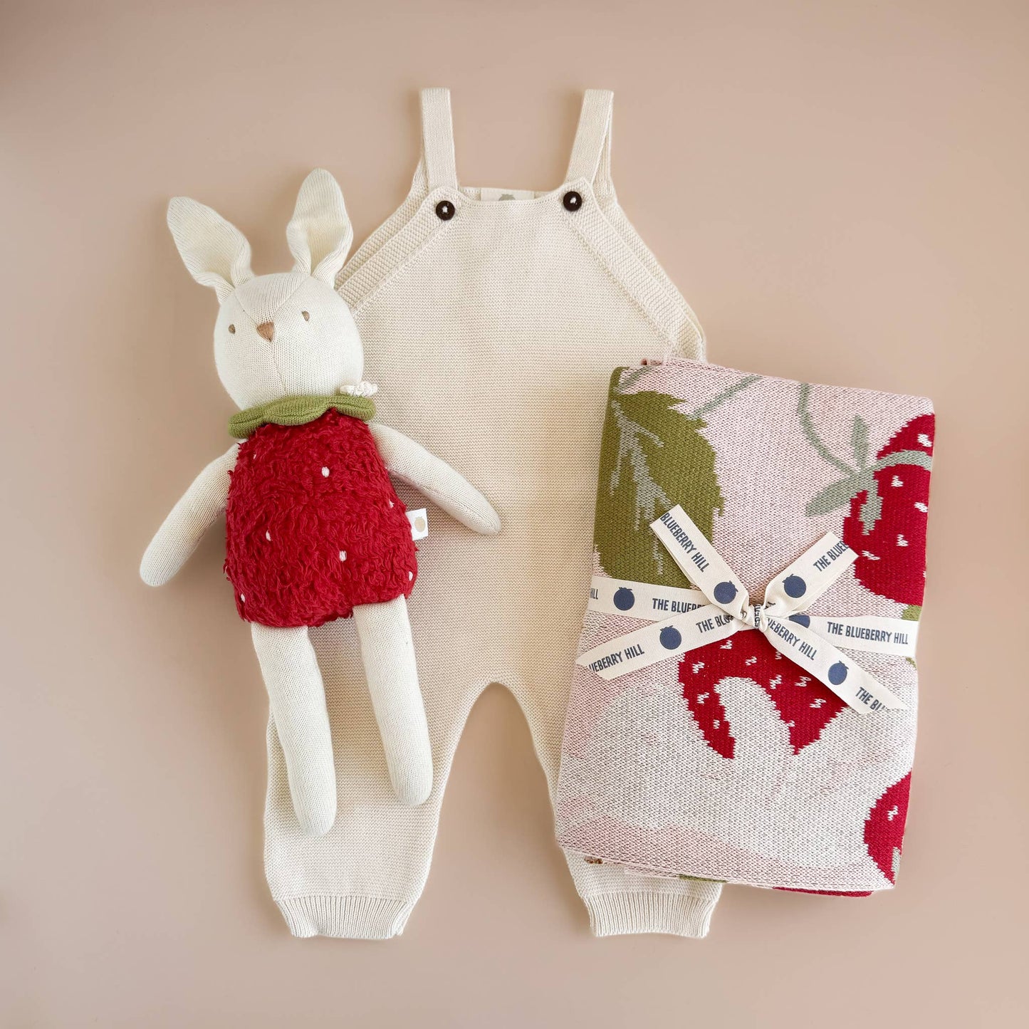 Cotton Overalls Cream Organic Baby: 3-6M