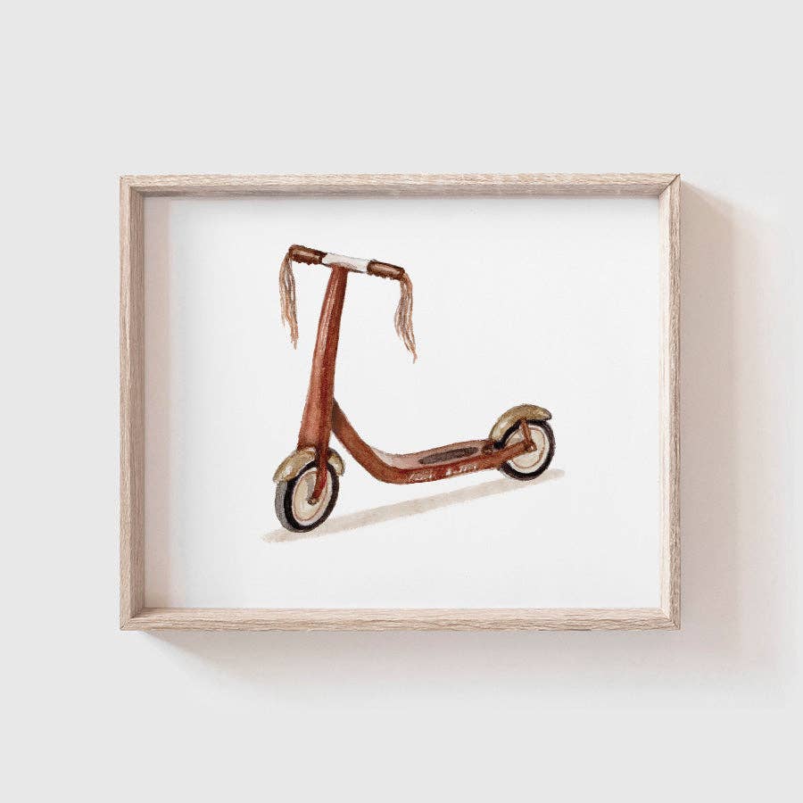 Scooter Art Print: Landscape (horizontal) / 5 x 7"