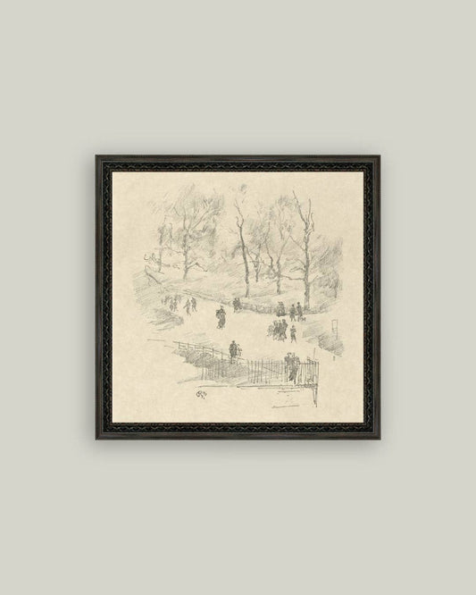 Kensington Gardens in Winter: 16x16