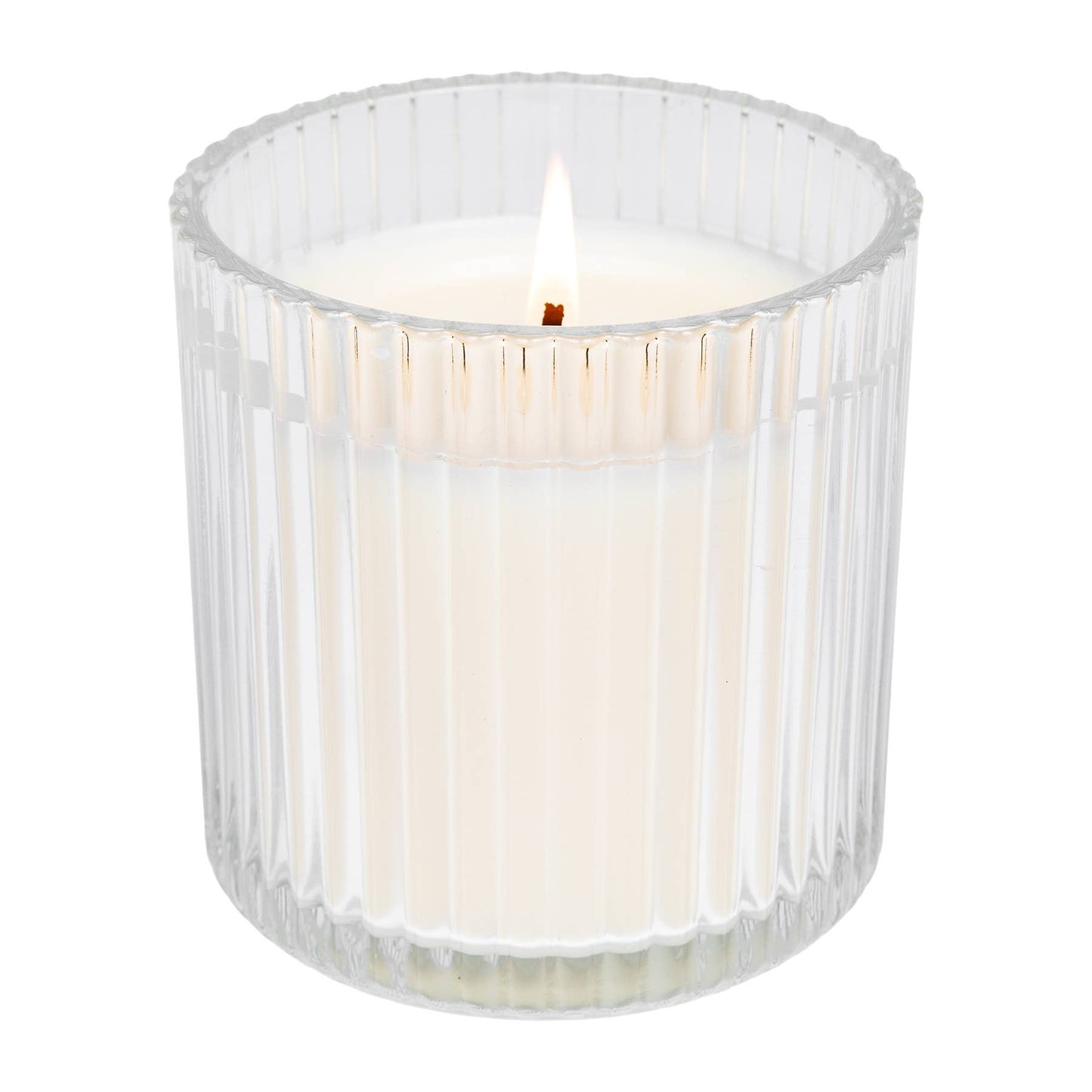 Spa Day 11 oz Soy Candle, Fluted Ribbed Jar