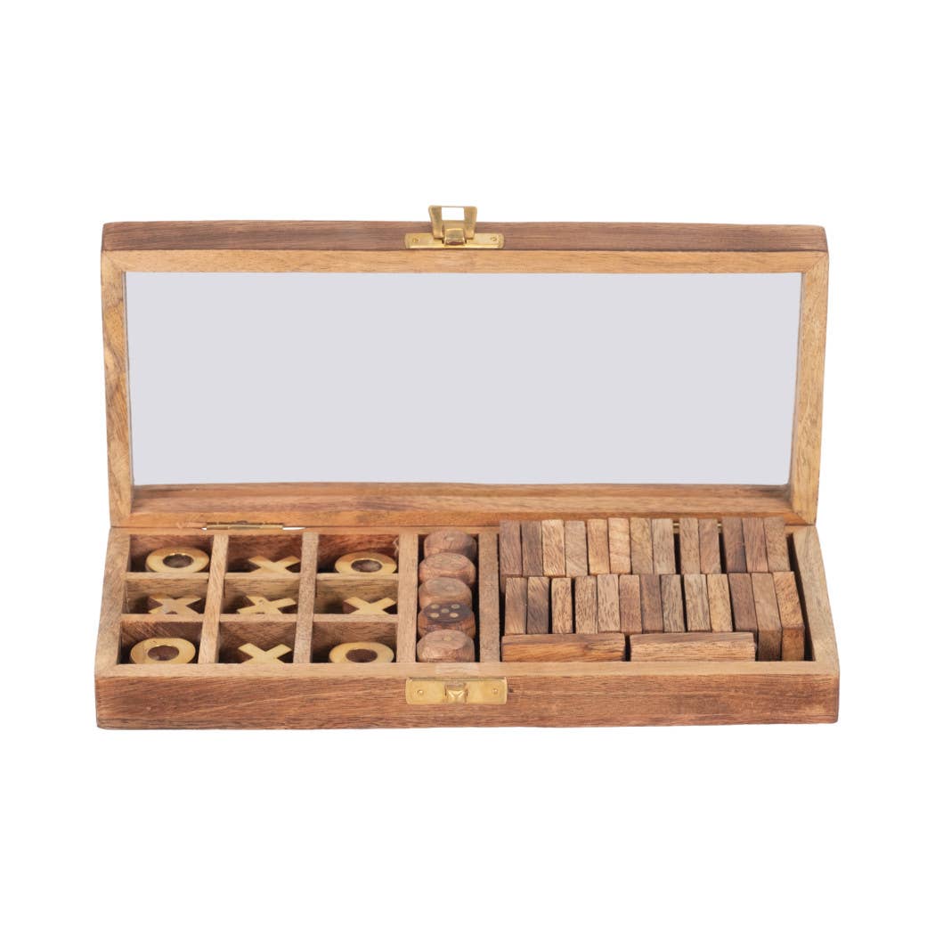 Wooden Elegant Casual Table Game Box