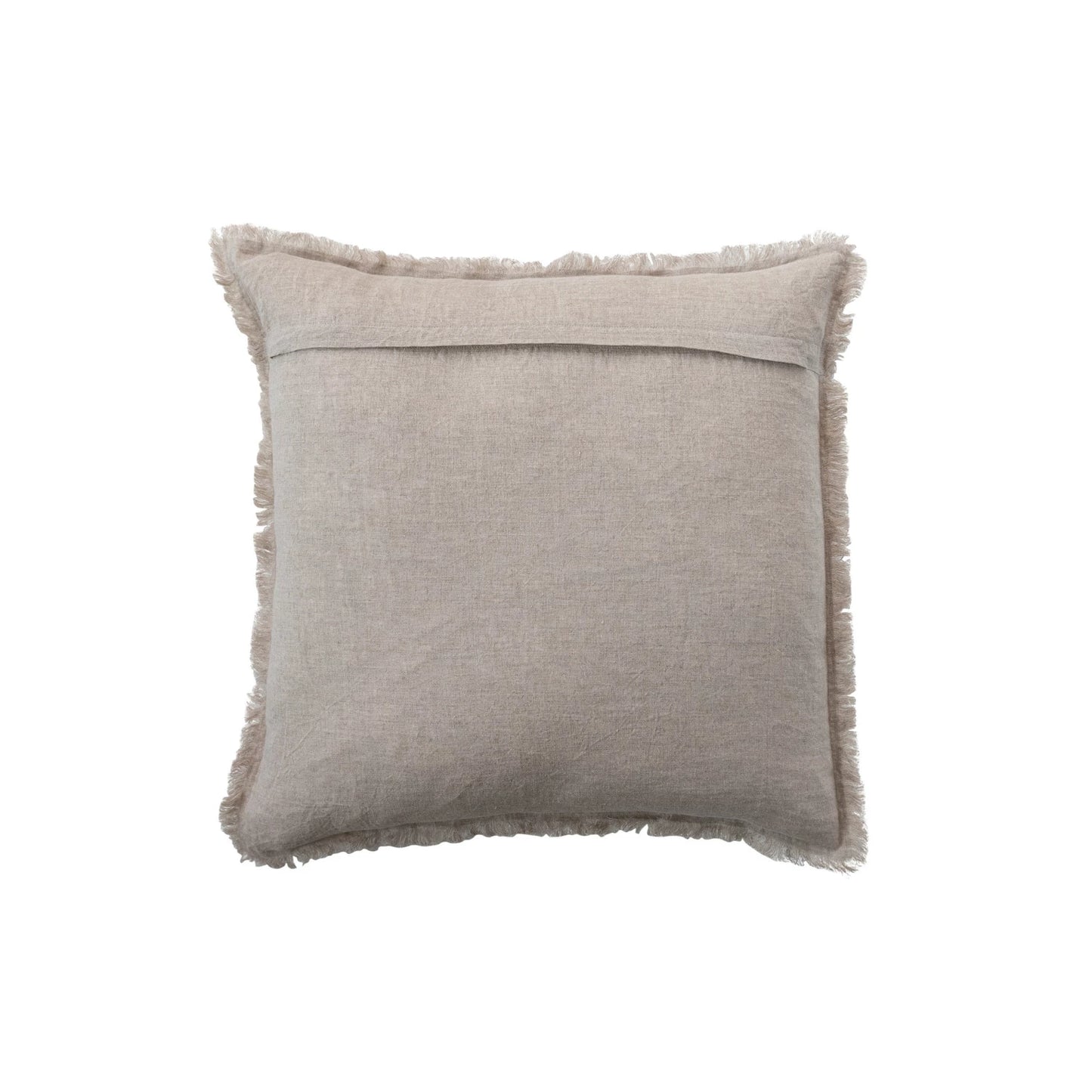 20" Square Stonewashed Linen Pillow