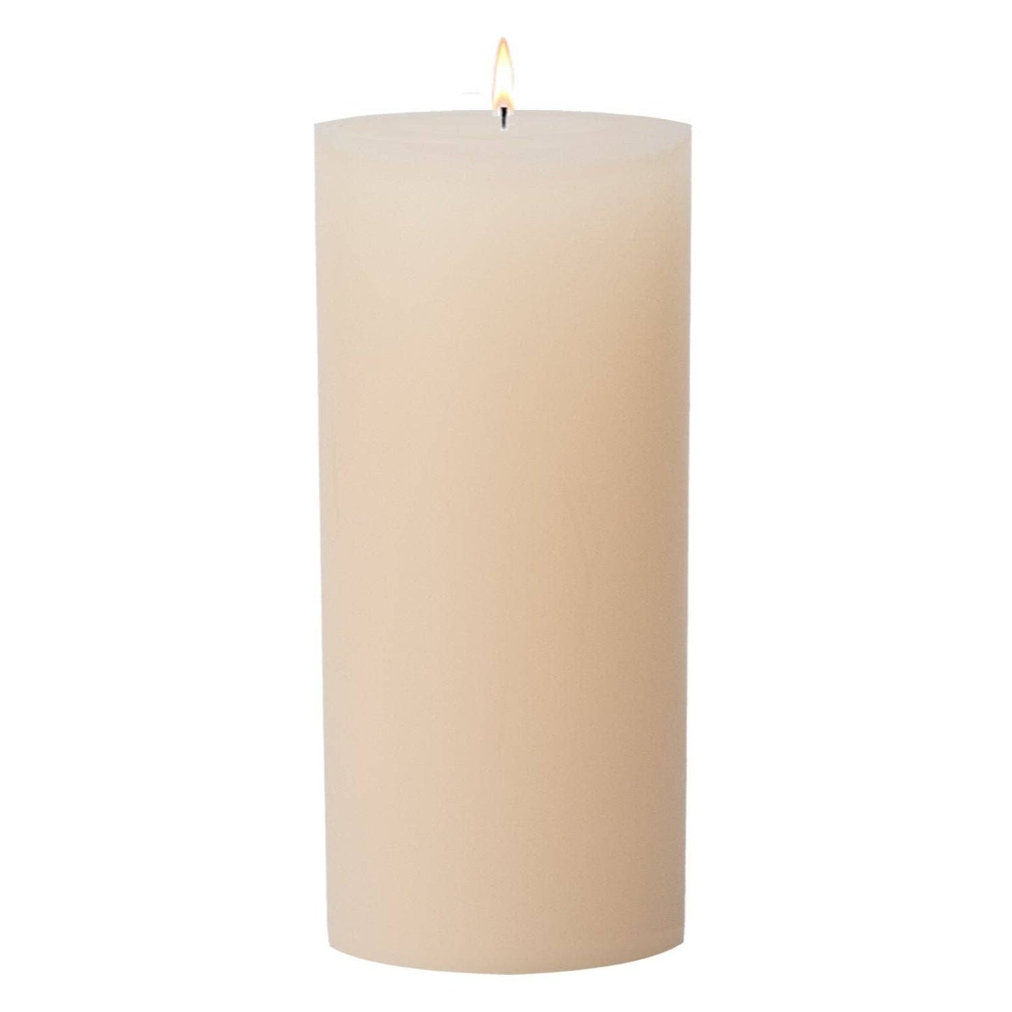 Ivory Pillar Candles: 4x6