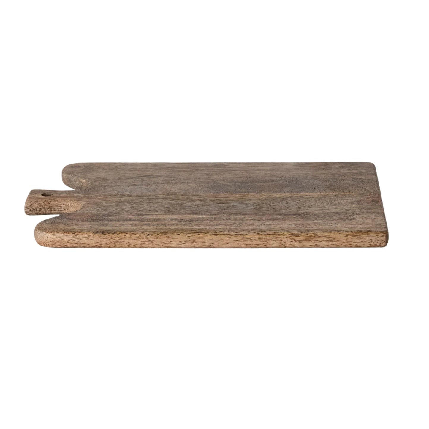 Mango Wood Curved Cheese/Serving Board with Handle, Natural