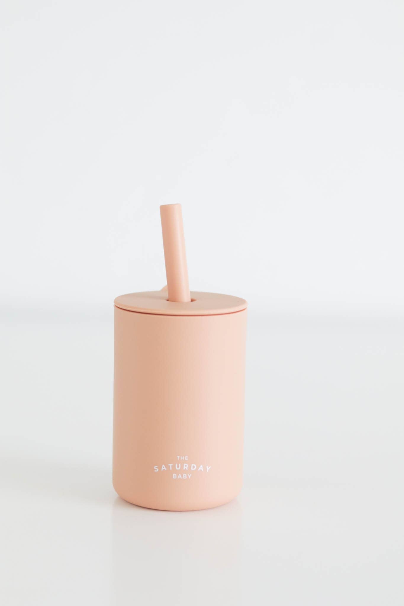 The Saturday Baby Silicone Straw Cup: Cloud