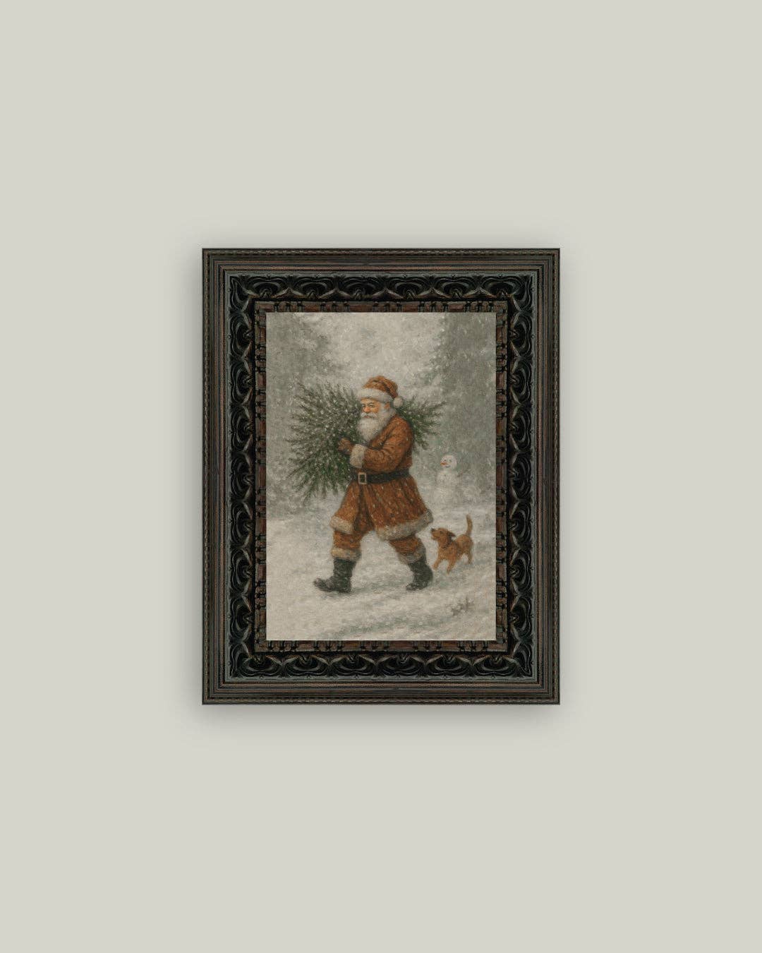 Santa with Tree: 5x7
