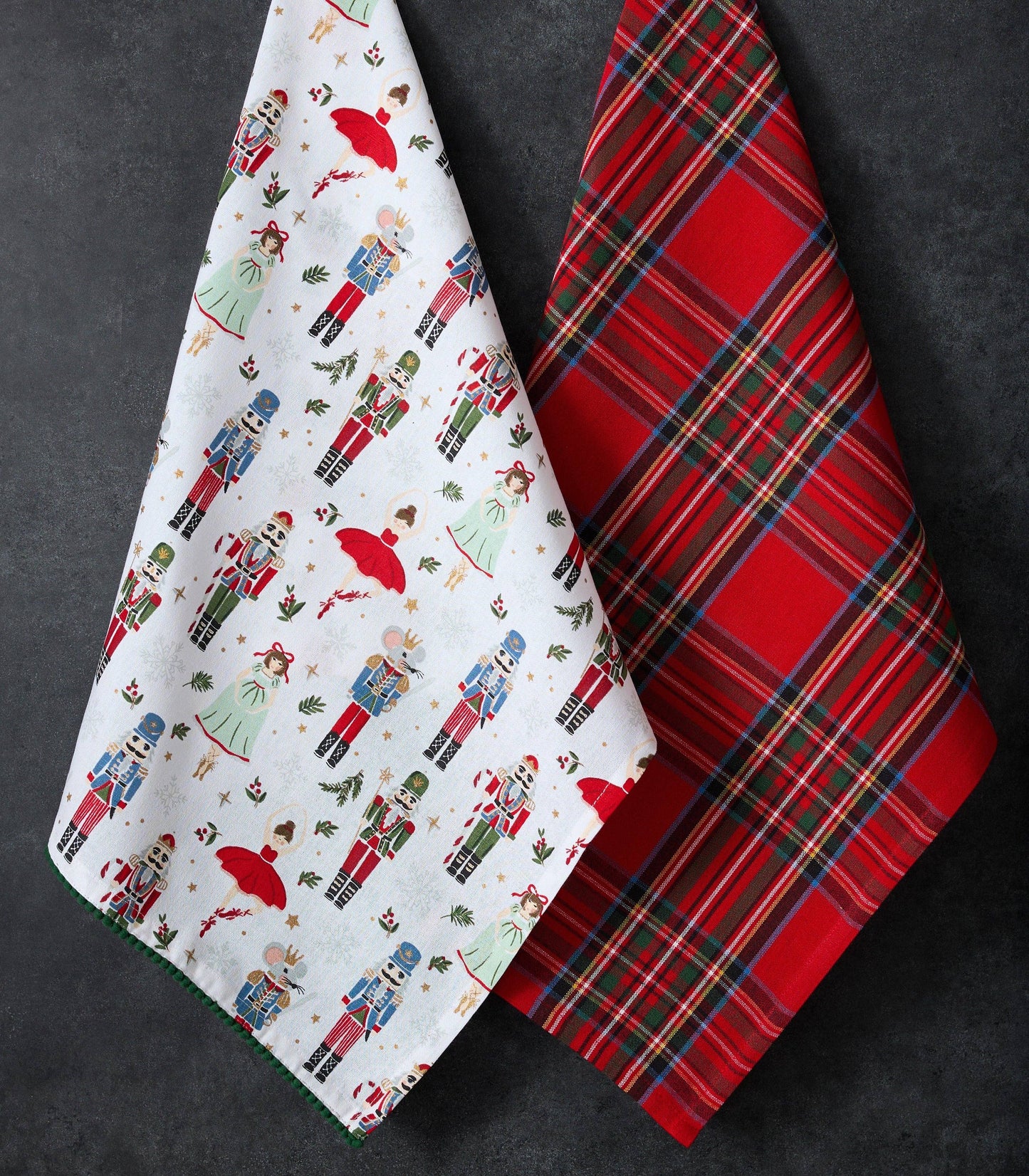 Tis the Season Plaid Dishtowel