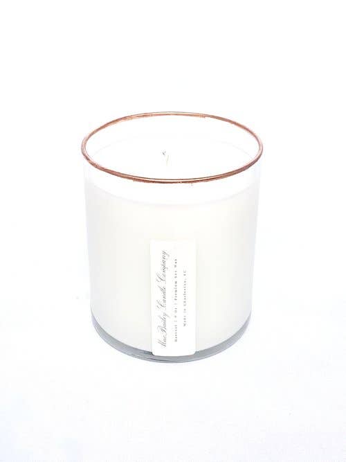 Oakmoss and Amber Candle with Copper Rim