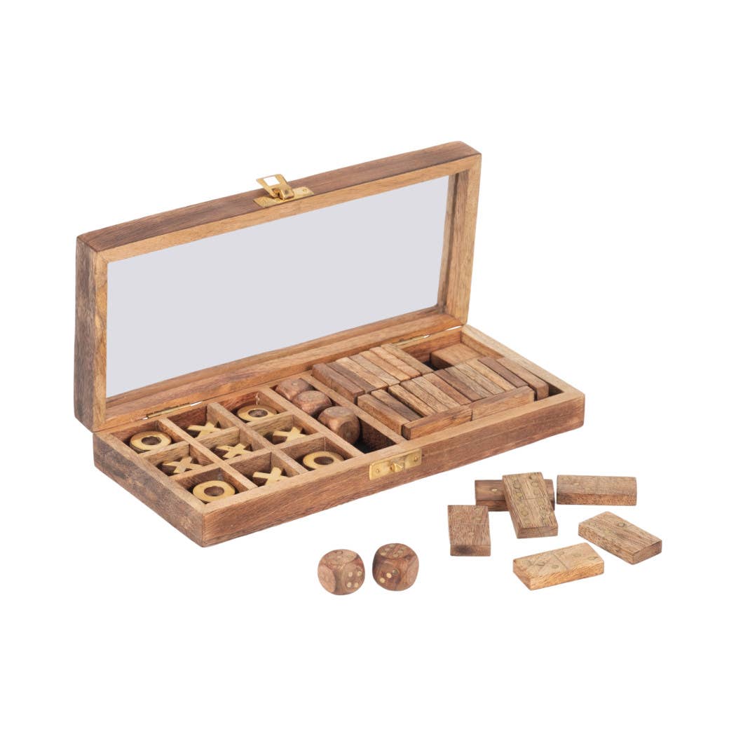 Wooden Elegant Casual Table Game Box