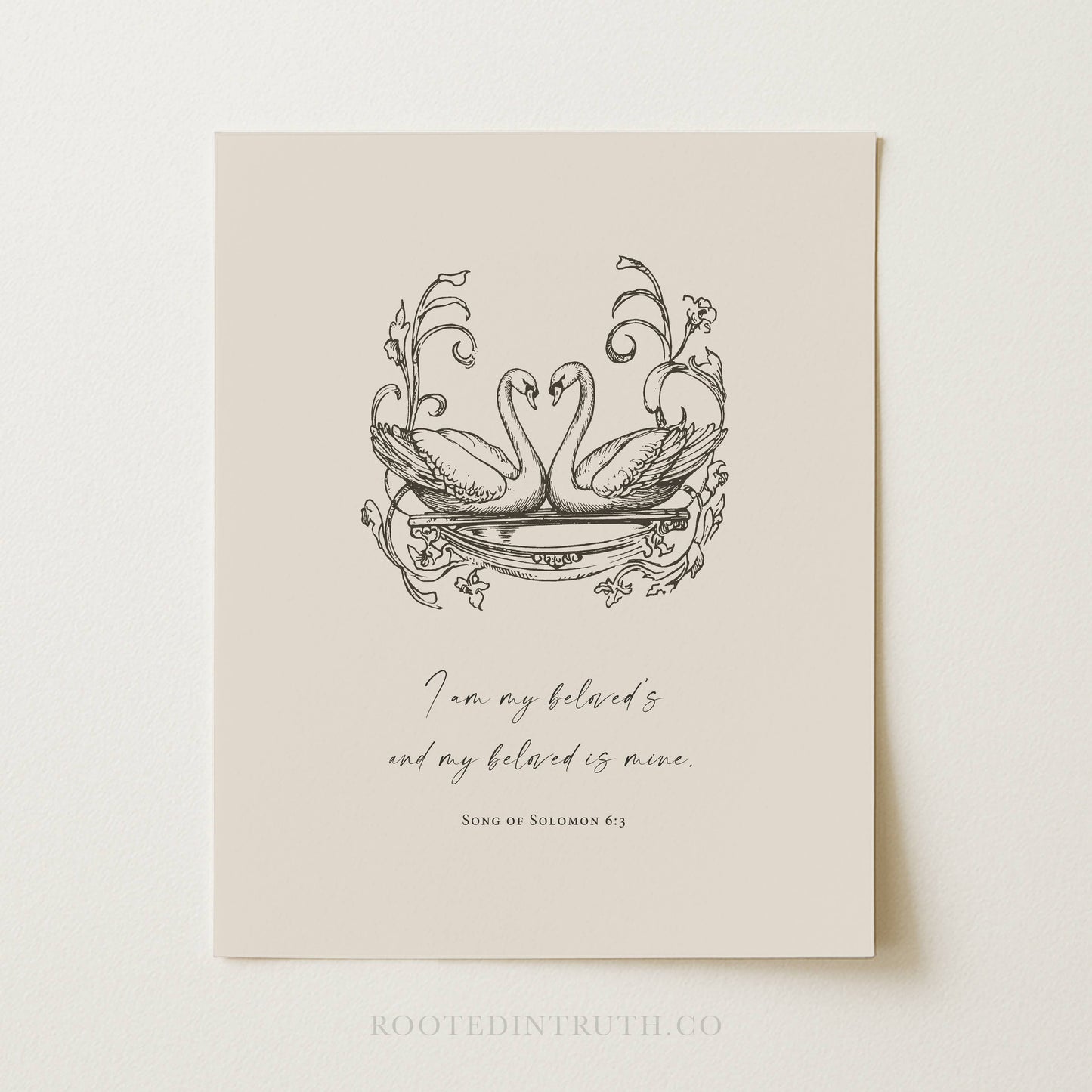 Beloved Christian Art Print, Canvas, Decor, Gift: 5x7 Heirloom Print (Unframed)