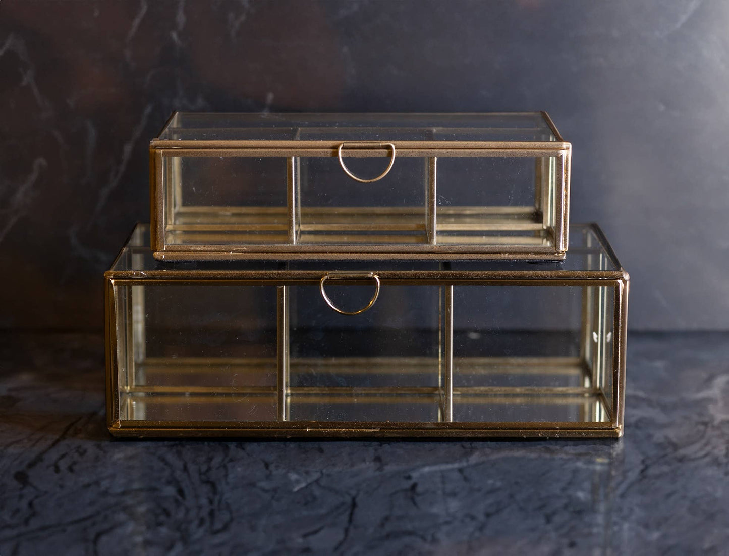 Glass Box made with Iron & Gold