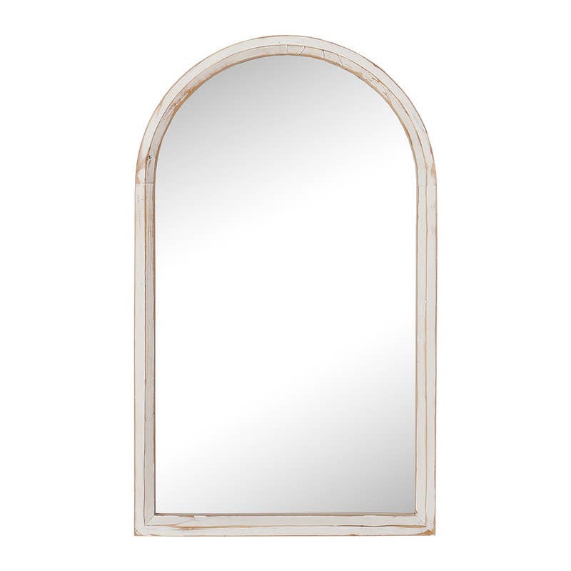 Pastoral Arch Wood Wall Mirror