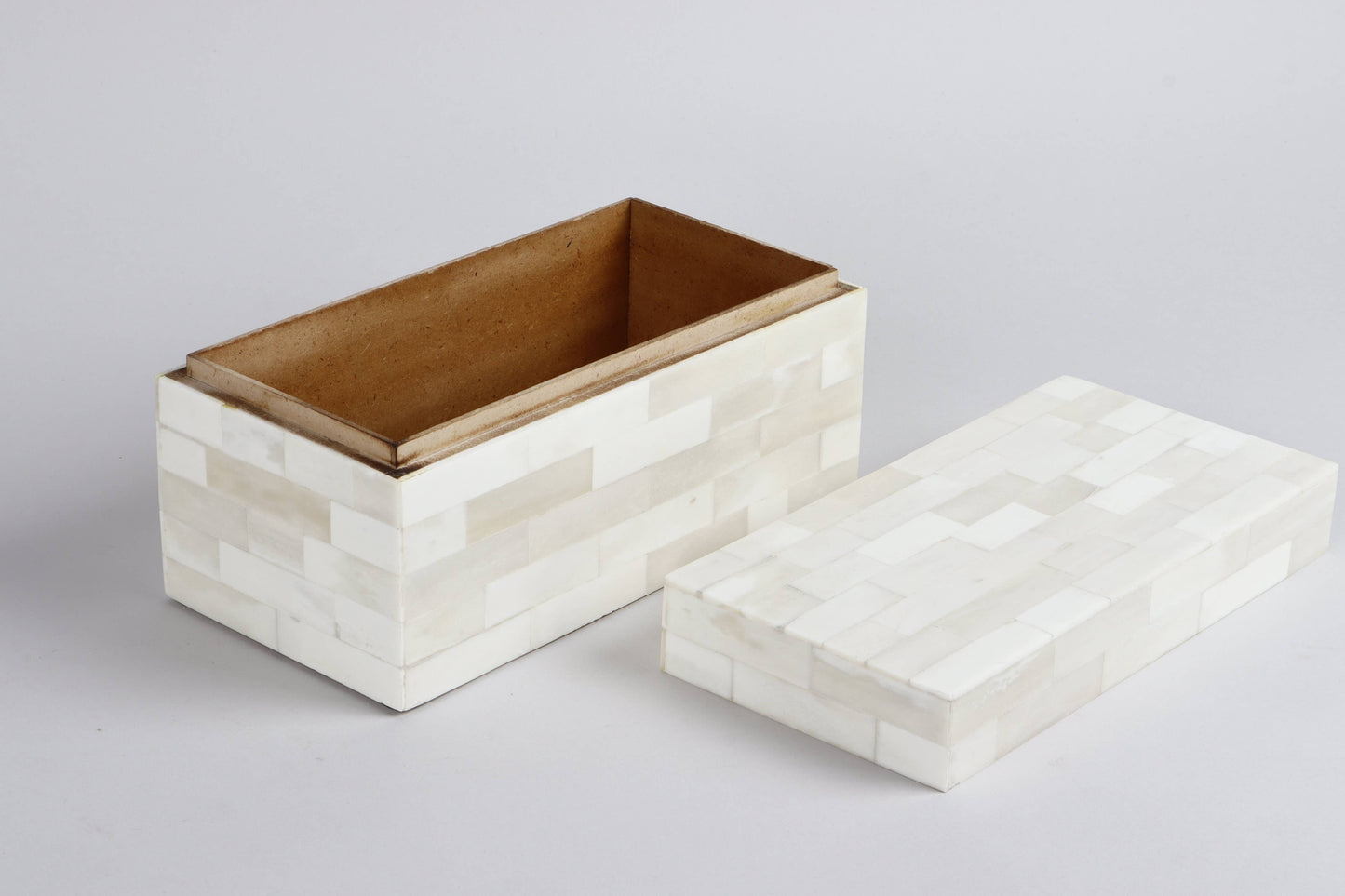 Decorative Box Bone Inlay White 10x5x5 Inch: White Bone Inlay