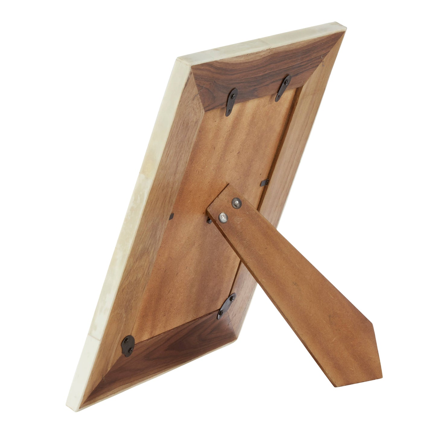 Wooden and Bone Photo Frame: Brown / 5"x7"