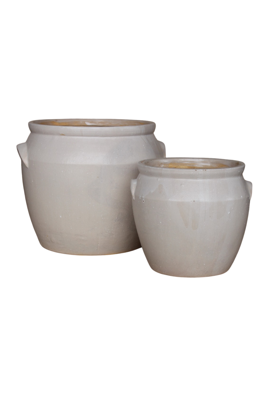 French Replica Cream Matte Confit Crock Pot Large