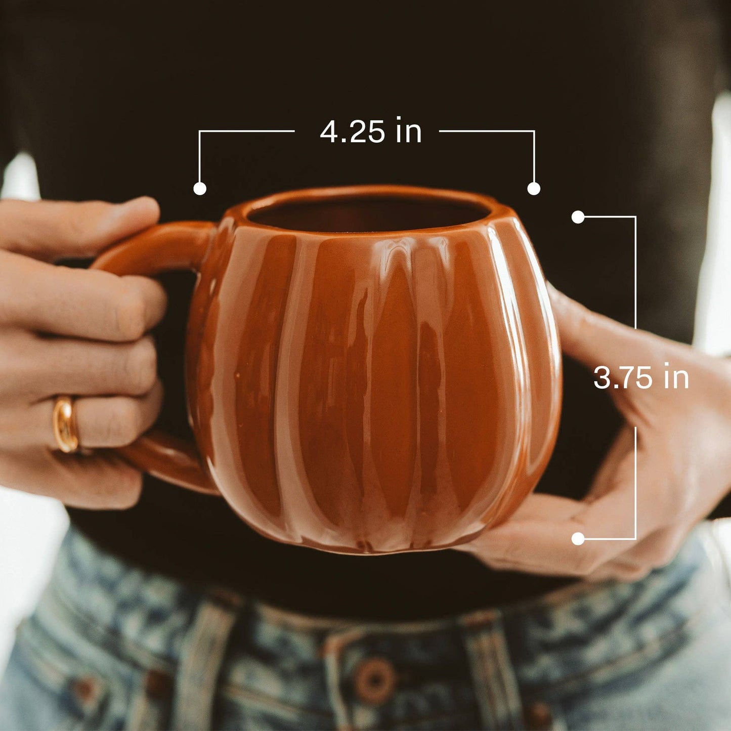 *NEW* Brown Pumpkin Coffee Mug