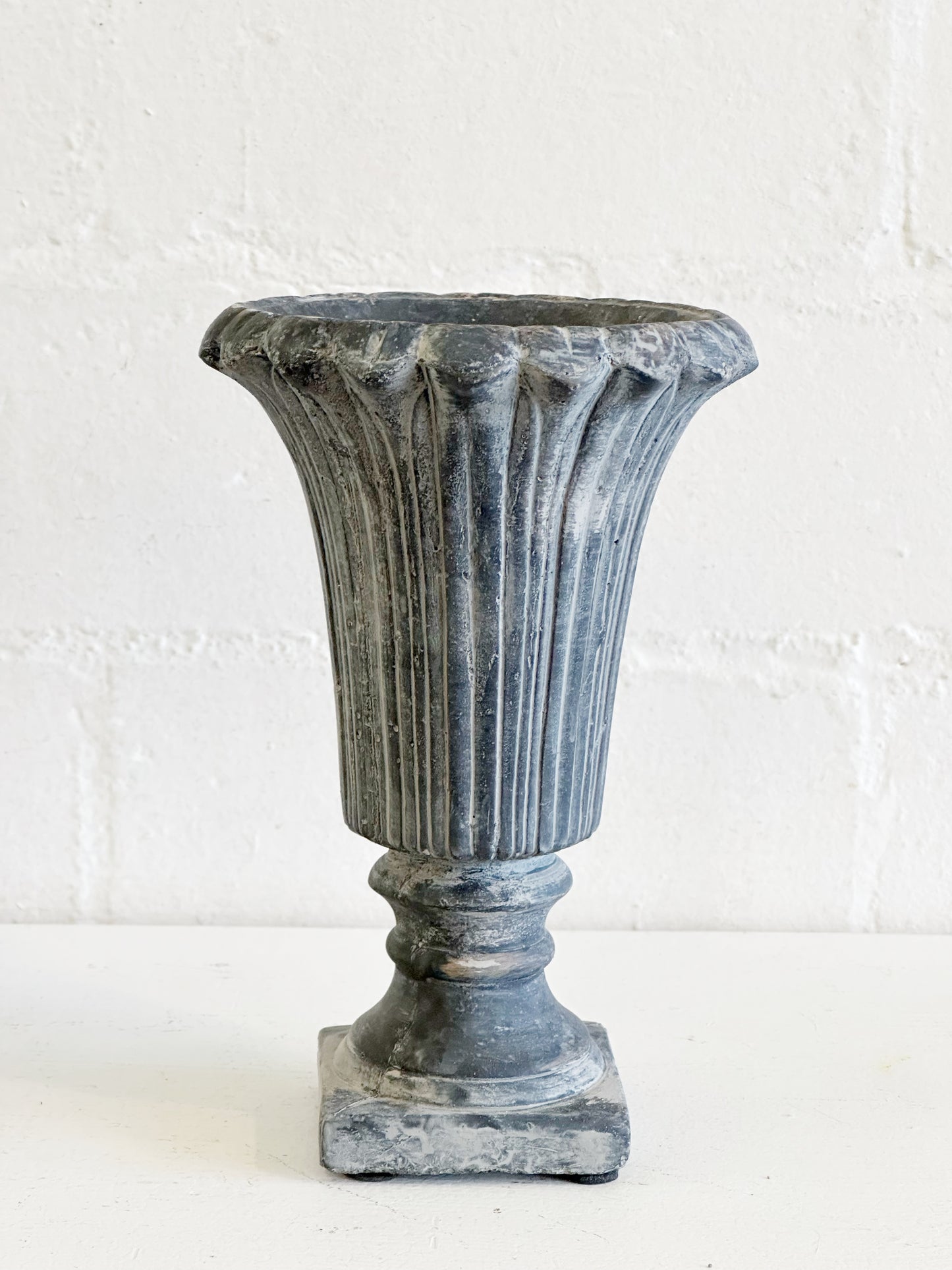 Aged Fluted Urn